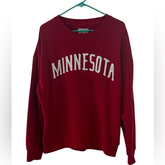 1897 Brand Cozy Red Minnesota Crew Neck Sweatshirt Size XL - Picture 1 of 5